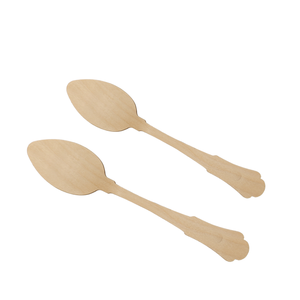 Ensemble de cuillères jetables en bois de bouleau écologiques, couverts de cuisine, serviette, sel, emballage en papier pour la restauration rapide - Product Image 2