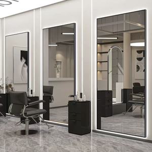 Hiện đại hình chữ nhật kính treo tường LED phòng tắm gương cảm ứng chuyển đổi defogging chiếu sáng một mặt khung nhôm sinh nhật - Product Image 2