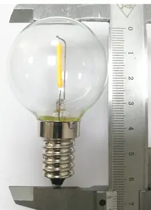 0.5W E12 Base G40 Led Bulbs Filament Globe Ball Light Bulbs Glass Shell G40 Replacement Bulbs