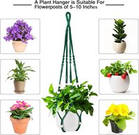 Vente en gros de porte-pots de fleurs panier de jardinière suspendu cintres pour plantes en macramé