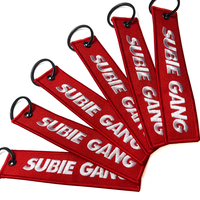 Porte-clés brodé avec logo de vol personnalisé, fabricant de patchs, accessoires de moto et de vêtements, porte-clés pour voiture