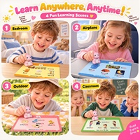 Cartes flash interactives parlantes pour l'apprentissage de l'anglais, jouets éducatifs pour enfants, cartes cognitives et éducation précoce