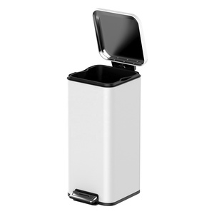 حمام أبيض مصنوع خصيصًا بسعة 30 لتر مع دواسة قدم - Product Image 1