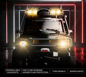 דוו דאוולין 1/18 רכב זחילה בשלט רחוק, רכב שטח 4x4 בשלט רחוק, רכב שטח עם שלט רחוק 2.4GHz עם תאורת LED למבוגרים - Product Image 5