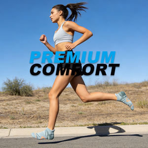 Chaussettes de course en coton anti-odeur personnalisées OEM KT-0026-125 sans MOQ, chaussettes de trekking épaisses et respirantes à cheville renforcée pour athlètes - Product Image 4