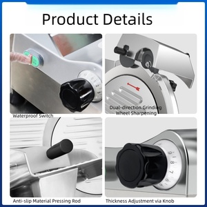 Rebanadora Comercial Semiautomática de Carne Congelada para Rollos de Res y Cordero, 8 y 10 Pulgadas, Operación Semiautomática, Corta Fácilmente la Carne Congelada - Product Image 3
