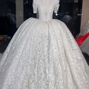 Wx359 Modern Ball Gown <b>Wedding</b> Dresses Luxury Full Lace Appliques Bridal Gowns Custom Made Floor-Length Chapel Train for - Product Image 2