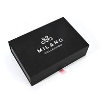 Boîte cadeau magnétique en carton rigide pliable sur mesure de luxe, recyclable, pour bijoux et montres haut de gamme