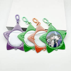 Vente en gros Transparent Fenêtre Élégant Photo Porte-clés Porte-cartes Mignon Photo ID Personnalisé Porte-clés Porte-cartes - Product Image 5