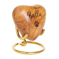 Urne pour chien et chat en MDF moderne personnalisée en gros Cercueil de crémation pour animaux de compagnie fait à la main avec des motifs faits à la main Fourniture commémorative funéraire