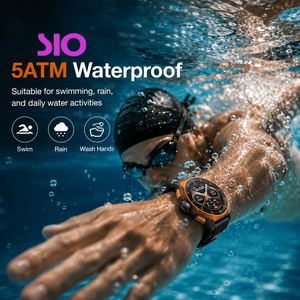 <span class=keywords><strong>Reloj</strong></span> Inteligente <span class=keywords><strong>Digital</strong></span> con Soporte para 19 Idiomas, <span class=keywords><strong>Bluetooth</strong></span> 5.3, Pantalla Táctil AMOLED Completa, 5ATM, para Deportes al Aire Libre y Uso Diario para Hombre - Product Image 1