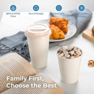 Wholesale 4oz/8oz/10oz/12oz/16oz/20oz Disposable Custom Printed <b>Coffee</b> Paper <b>Cup</b> With Lid - Product Image 5