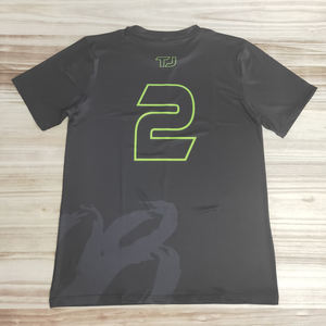 Venta al por mayor sublimación camiseta en blanco 100 poliéster personalizable camiseta logo - Product Image 6