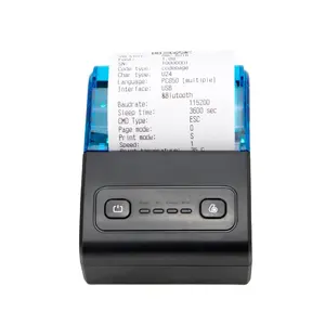 Mais novo Máquina Por Atacado 58mm Mini Ticket Impressora Térmica Portátil android ios Impressora Térmica Mobile Receipt Printing