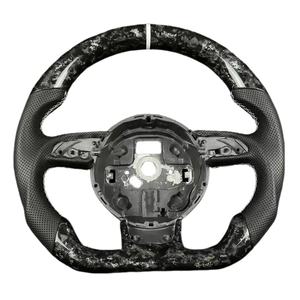 Volant en fibre de carbone Alcantara pour <span class=keywords><strong>Audi</strong></span> RS A3 A4 A5 A6 Q5 Q7 A7 <span class=keywords><strong>Q2</strong></span> Q3 S4 S5 S7 8V B8 C7 2007-2021 Volant de voiture - Product Image 2