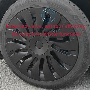 Paquete Yige ABS + PC turbina 4 unids/set cubierta de <span class=keywords><strong>tapacubos</strong></span> de rueda de disco aerodinámico anillo protector de 19 pulgadas pintura para hornear de tres capas a presión - Product Image 3