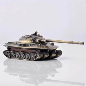 Modelo de Tanque T-34/85 de Metal Fundido a Presión - Acabado Plateado, Segunda Guerra Mundial, Soviético, para el Tablero del Automóvil y Decoración del Hogar |   Regalo Coleccionable - Product Image 3