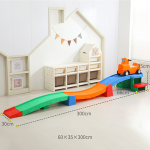 Hot Selling Children Kindergarten Plastic Ride on Toy <strong>Cars</strong> Kids Track Roller coaster Three-stage Scooter Plastic <strong>Car</strong> for Baby - Product Image 2