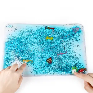 Nieuwe ideeën Glitter Animal Kids Toys Gel Bead Sensory Vormt Educatief Autisme Speelgoed Sensorisch