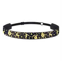 Bandeau de sport pour femme, gymnastique, danse, dégradé arc-en-ciel, antidérapant, bandeau absorbant la transpiration, accessoires pour cheveux