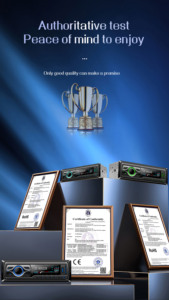 12V in-<span class=keywords><strong>dash</strong></span> TF/2USB/FM/BT/AUX/app điều khiển USB sạc nhanh đài phát thanh MP3 APE FLAC - Product Image 6