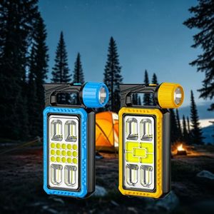 New Coming Solar <b>Led</b> Light Outdoor Emergency Camping <b>Flashlight</b> Multi-functional COB+<b>Led</b> Torch Portable Solar Garden Landscape - Product Image 3