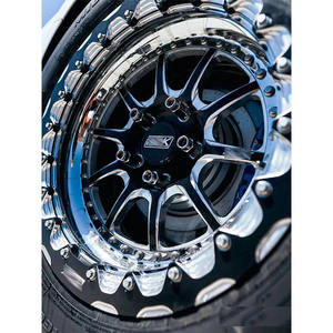 גלגל מחושל רב-חישורים 4x4 5x120 5x114.3 5x112 6X139.7 15 17 18 אינץ' עם נעילת חרוזים לשטח, מתאים לרכב שטח (SUV) ולרכב Belak, עבור שברולט סילברדו - Product Image 2
