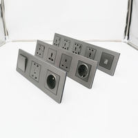 Prise double 13A en aluminium avec certification CE, style britannique, cellati Online Outlet