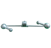 Amortisseur de vibrations préformé de type FDN DB, amortisseur de vibrations Stockbridge pour ligne de transmission