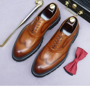 Chaussures décontractées confortables, antidérapantes, respirantes et légères pour hommes, en cuir Oxford, pour le bureau, la carrière, les mariages, Evergreen - Product Image 2