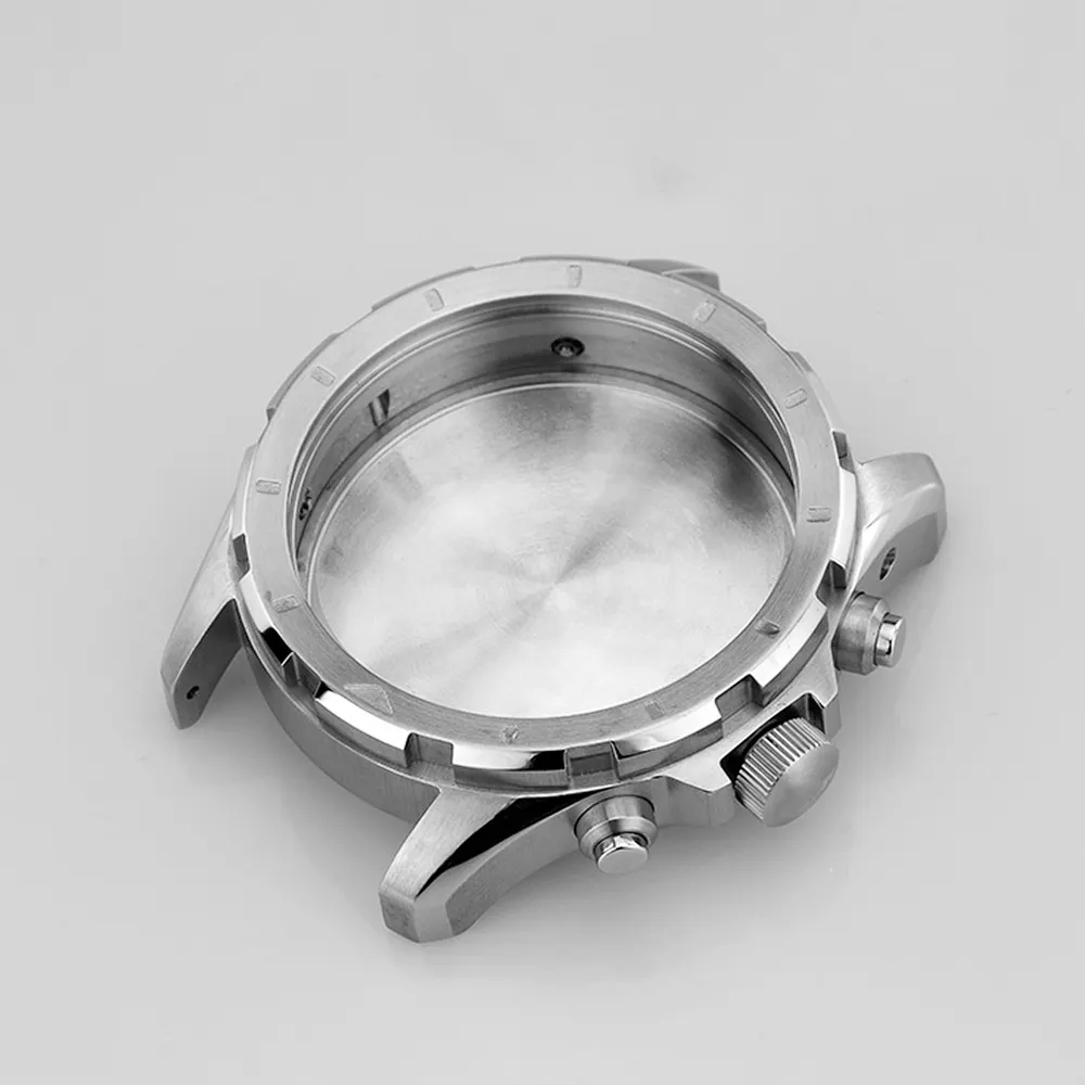 Caja de reloj de acero inoxidable con componentes mecanizados CNC de metal de alta calidad personalizada