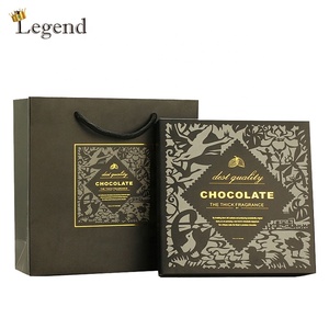 Luxury Custom Logo Gold Foil Square Shape 6pcs 9pcs 12 Pcs 16pcs <strong>Chocolates</strong> Candy Packaging <strong>Fancy</strong> Paper Box for <strong>Chocolate</strong> - Product Image 2