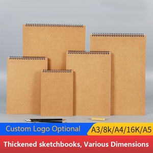 Carnets de croquis à couverture rigide en spirale, formats A5, 16K, A4, <span class=keywords><strong>8K</strong></span>, A3, logo personnalisé imprimé, carnet de dessin au crayon - Product Image 3