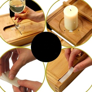 Nuovo Design Espandibile di Bambù <span class=keywords><strong>Vasca</strong></span> <span class=keywords><strong>Da</strong></span> <span class=keywords><strong>Bagno</strong></span> Caddy-di Bambù <span class=keywords><strong>Vasca</strong></span> <span class=keywords><strong>da</strong></span> <span class=keywords><strong>bagno</strong></span> Caddy Vassoio Con Il Telefono E Supporto di Vetro di Vino - Product Image 2