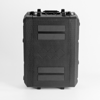 Support antichoc en plastique moulé par soufflage OEM personnalisé, 19 pouces, pour rack DJ, amplificateur audiovisuel, mélangeur 2U 3U 4U 6U, pliable, grande capacité