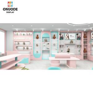 Custom Wig Store Interior Design <b>Wall</b> <b>Display</b> <b>Cabinets</b> and Salon Furniture for Hair Boutique - Product Image 5