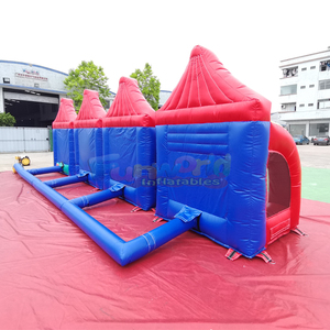 Juegos inflables comerciales para fiestas al aire libre, 5 en 1, con varias cabinas interactivas. - Product Image 6