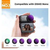 Ensemble de filtres ND CPL K&F CONCEPT compatible avec la caméra DJI Osmo Nano pour vlogging, lot de 6 filtres ND8 ND16 ND32 ND64 ND256 CPL