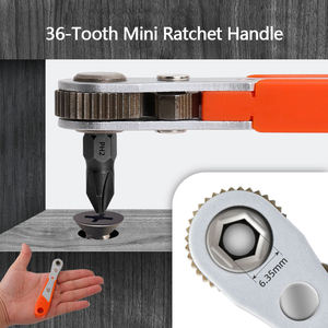 Juego de Destornilladores Manuales con Trinquete de 36 Dientes, Juego de Herramientas Multifuncionales con Forma Especial, 68 Piezas, Estuche Rígido OEM de Carbono - Product Image 5