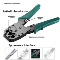 Kit d'outils réseau 11 pièces comprenant un testeur de réseau, des capuchons de sertissage RJ45, un kit combiné d'outils; Ensemble de pinces à sertir pour câbles Cat