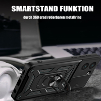 Coque de Téléphone Antichoc PC pour Xiaomi Redmi A5/A3/A1/15 Ultra/14/13/12 avec Anneau de Support et Cache Caméra Coulissant