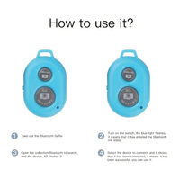 Bouton de déclenchement externe pour appareil photo, télécommande sans fil Bluetooth pour selfie et déclencheur d'obturateur pour smartphone
