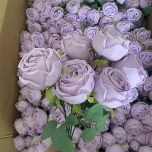 B-793 <span class=keywords><strong>Ramo</strong></span> <span class=keywords><strong>de</strong></span> Flores Artificiales en Oferta, <span class=keywords><strong>Rosas</strong></span> Púrpuras al por Mayor, <span class=keywords><strong>Rosas</strong></span> Grandes Artificiales, <span class=keywords><strong>Ramo</strong></span> <span class=keywords><strong>de</strong></span> <span class=keywords><strong>Novia</strong></span> con 9 Cabezas <span class=keywords><strong>de</strong></span> Rosa - Product Image 5