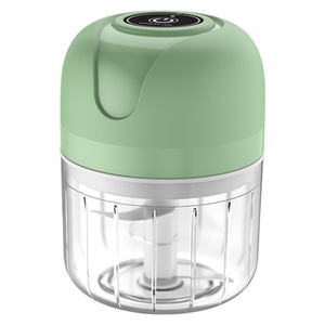 Picadora de Alimentos Manual Inalámbrica USB Moderna y Compacta 4 en 1, Trituradora de Ajo, Prensa, Picadora de Verduras, Chile y Carne, de Acero Inoxidable - Product Image 1