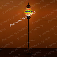 Lampe led turque faite à la main au style marocain, avec abat-jour en mosaïque, luminaire de Table