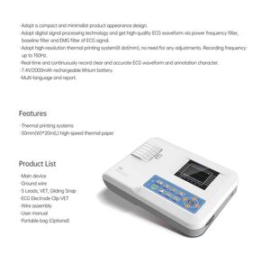 เครื่องตรวจคลื่นไฟฟ้าหัวใจสัตว์ VahnLing สำหรับสัตวแพทย์ โรงพยาบาลสัตว์ สุนัข แมว ราคาประหยัด - Product Image 6