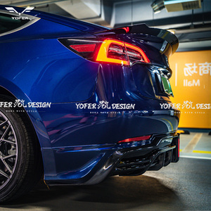 Phụ Kiện Xe Hơi Phía Trước Lip Side Váy Cập Nhật Các Bộ Phận Primer Phổ Rear Khuếch Tán Bumper Lip Cơ Thể Kit Cho Tesla <span class=keywords><strong>Model3</strong></span> - Product Image 5