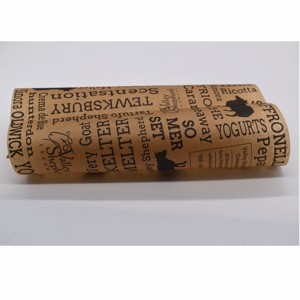 Papier sandwich enduit de <span class=keywords><strong>cire</strong></span> de qualité alimentaire imprimé avec logo personnalisé Papier anti-graisse spécial face unique - Product Image 5