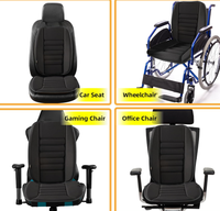 Coussin de siège de voiture en forme de coin, inclinaison réglable, correction de la posture, réduction de la pression sur les hanches pour un voyage confortable sur de longues distances