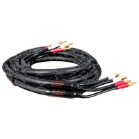 Câble de haut-parleur audio haute fidélité Tonewinner une paire Câble doré 6N OCC Câble de haut-parleur audiophile